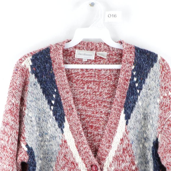 Vintage Rockabilly Acrylic Wool Cardigan Sweater - Picture 2 of 7